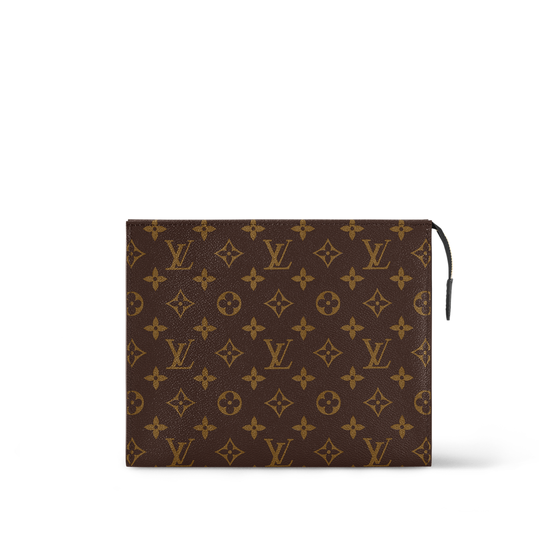 Louis Vuitton Toiletry Monogram Cosmetic on sale Brown Clutch 4